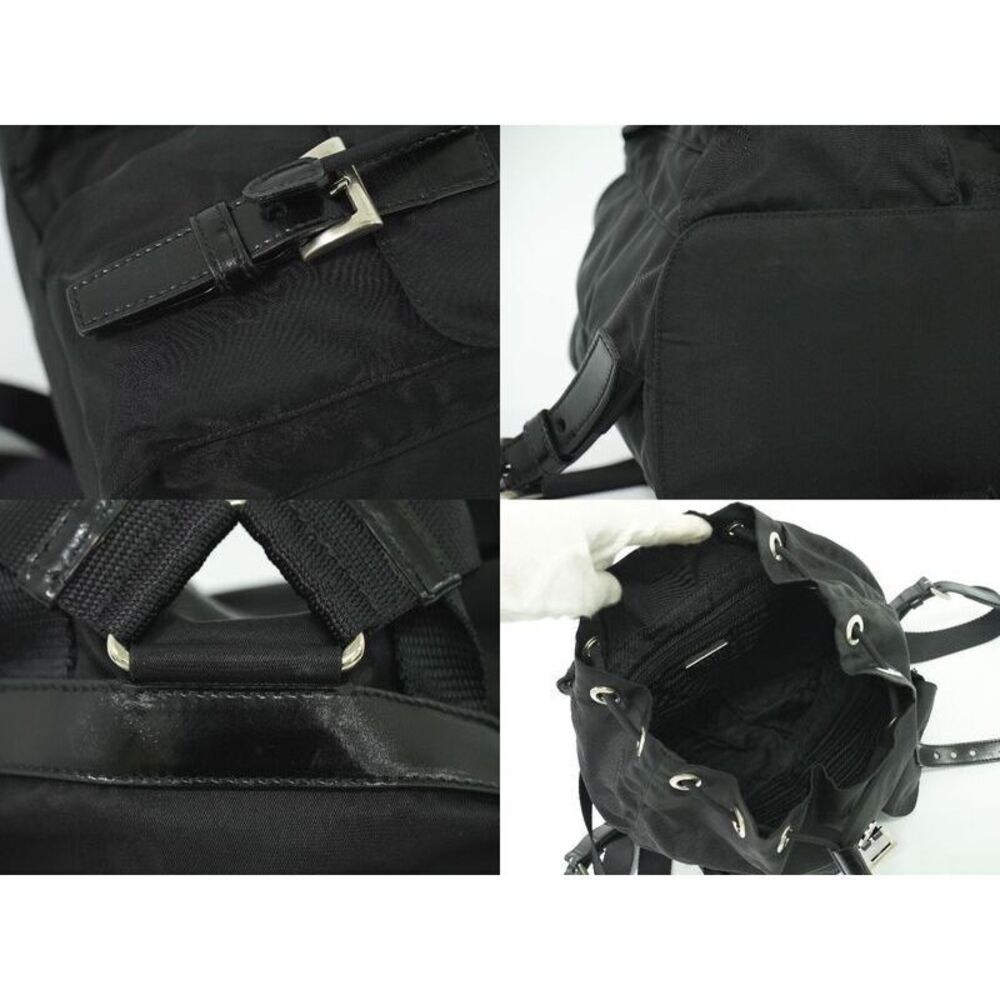 Authentic Prada Nylon Backpack Sac Backpack Black… - image 7